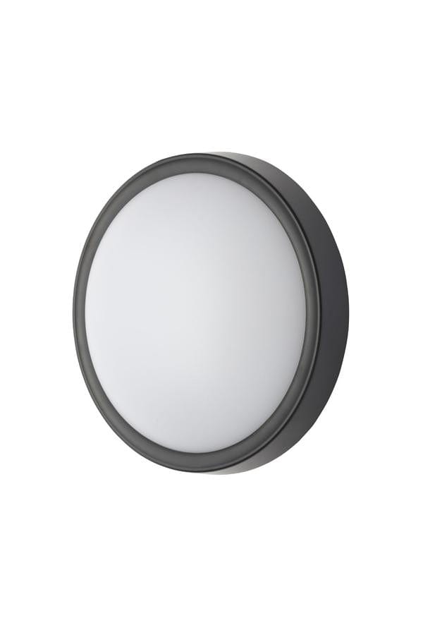 Forum Oxford 8W Round LED IP65 Bulkhead Black - Cool White - CZ-31750-BLK, Image 1 of 1