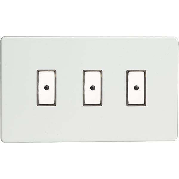 Varilight 3-Gang V-Pro Eclique2 Touch/Remote Control LED Dimmer - Premium White - JDQE103S, Image 1 of 1
