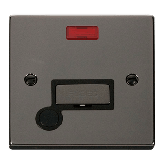 Click Scolmore Deco Ingot 13A Flex Outlet Neon Fused Spur Unit - VPBN553BK