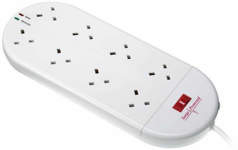 Timeguard 8-Way Surge Protected Switched Socket Strip - SPS8G