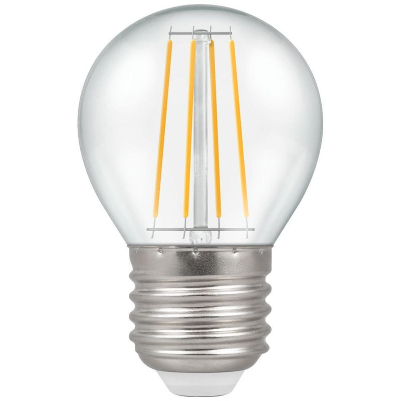Crompton LED Round Filament Dimmable Clear 5W 2700K ES-E27 - CROM7239, Image 1 of 2