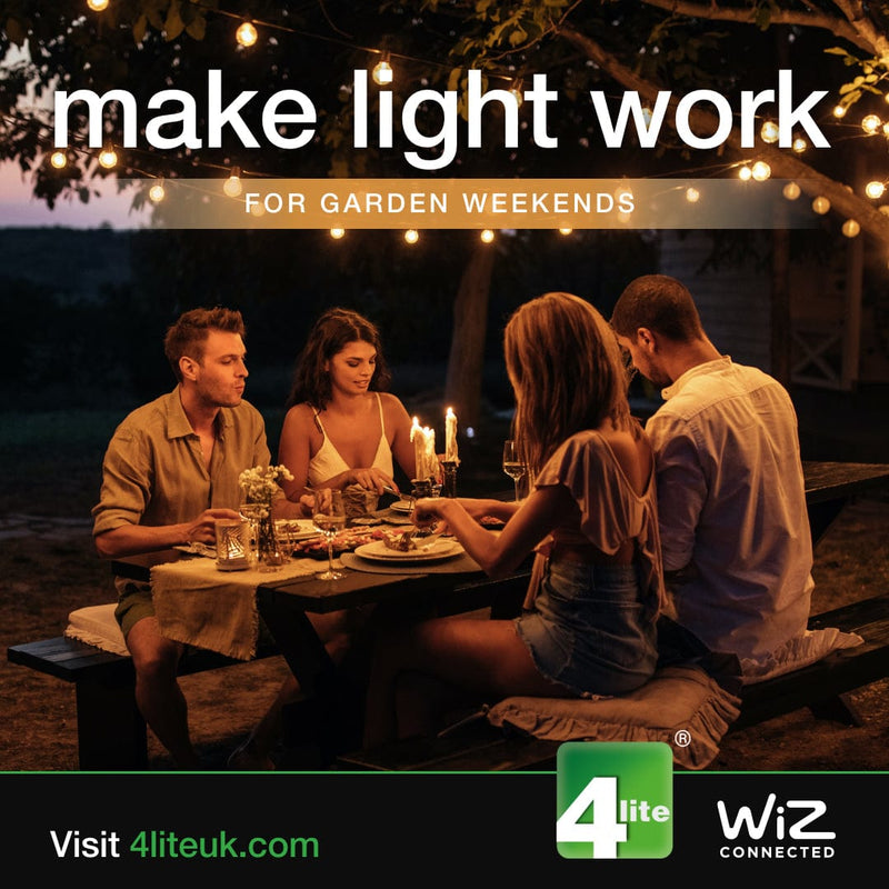 4Lite WiZ Connected SMART LED Modern Exterior Light WiFi - 4L2-6102