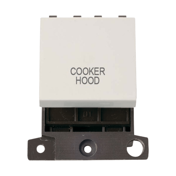 Click Scolmore MiniGrid 20A Double-Pole Ingot Cooker Hood Switch White - MD022PW-CH, Image 1 of 1