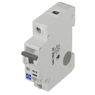 Lewden 6A Single Pole 6kA B Curve MCB - G06-1B06