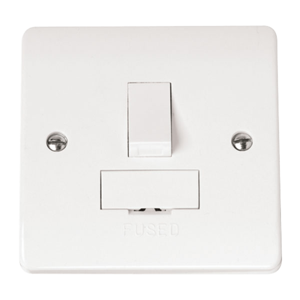 Click Scolmore Mode 13A 1 Gang DP Switched Fused Spur Polar White - CMA651, Image 1 of 1
