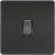 Knightsbridge Screwless 10AX 1G 2-Way Switch - Matt Black with black rocker - SF2000MBB