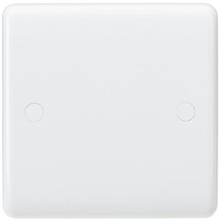 Knightsbridge Curved Edge 1G Blanking Plate - White - CU8350