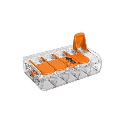 Wago 4mm² Connector 5-Conductors with Operating Levers - 221-415, Image 1 of 1