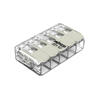 Wago 6mm² EX Compact Connector 5-Conductors with Operating Levers - 221-685