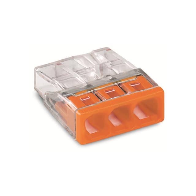 Wago Compact Push Wire Connector 3-Conductor Terminal Block Housing - 2273-203, Image 1 of 1
