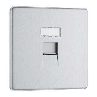 BG Flat Plate Black Nickel Rj45 Data Skt 1G - FBSRJ451