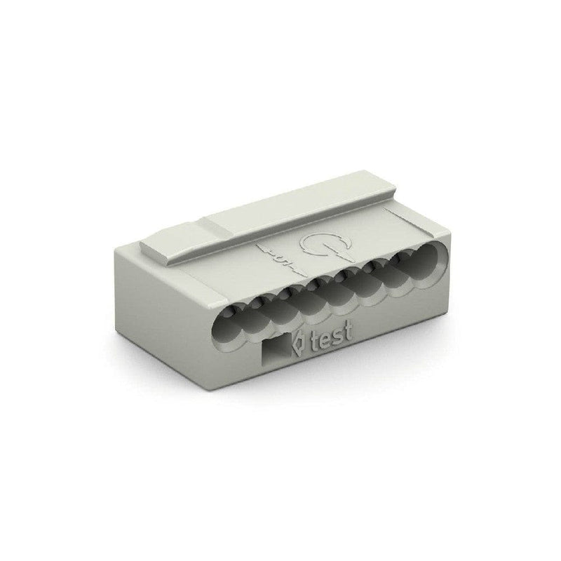 Wago Micro Push Wire Connector 8-Conductor Terminal Block Light Grey - 243-308, Image 1 of 1