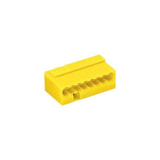 Wago Micro Push Wire Connector 8-Conductor Terminal Block Yellow - 243-508