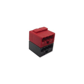 Wago Micro Push Wire Connector 4-Conductor Terminal Block Red - 243-804