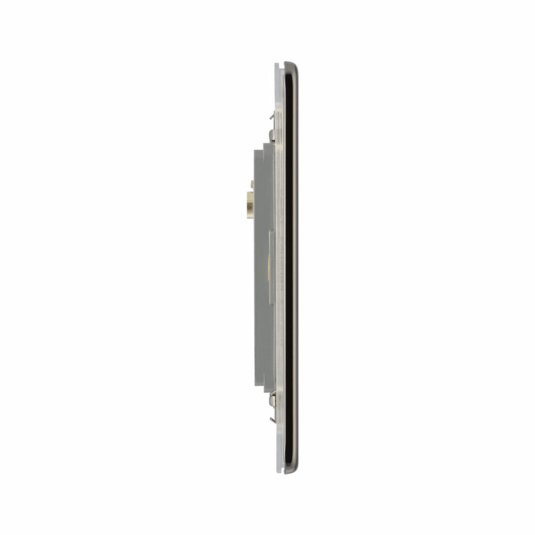 BG Flat Plate Black Nickel 4 Mod Rect Front Plate - FBNEMR4, Image 2 of 3