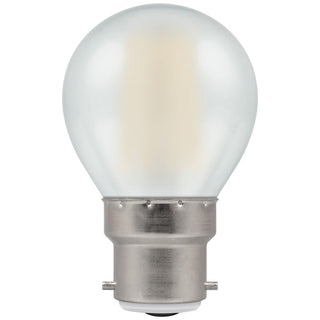 Crompton LED Round BC B22 Filament Dimmable Pearl 5W - Warm White