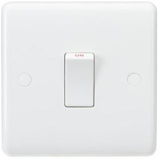 Knightsbridge Curved edge 20A DP Switch - White - CU8341