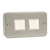 Click Scolmore Essentials Metal Clad 4 Gang 2 Way 10A Switch - CL019