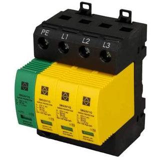 Lewden 50kA 4 Module 3 Pole and Neutral Type 2 Surge Protector - SRG3V1G
