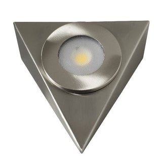 Robus Royal Brushed Chrome 2.5W LED 240V Triangular Cabinet Light - Warm White