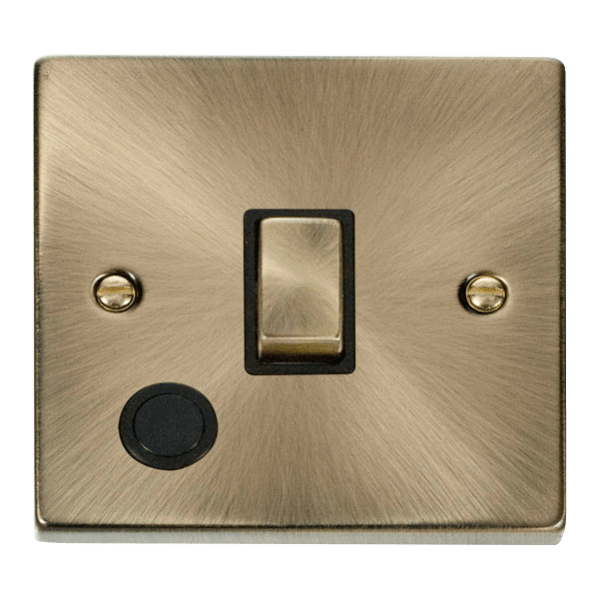 Click Scolmore Deco Ingot 20A 2 Pole Flex Outlet Switch - VPAB522BK, Image 1 of 1