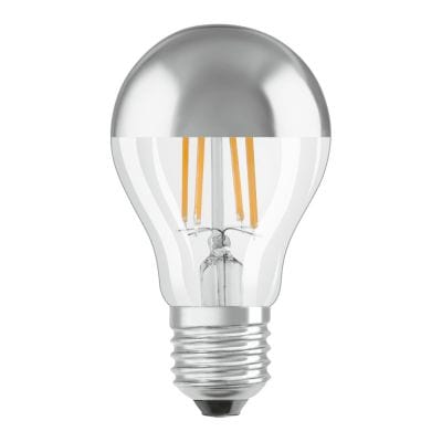 Osram Parathom 7W LED Globe Bulb ES/E27 with Mirrored Crown Very Warm White - 287365, Image 1 of 1