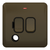 Schneider LSD 13A Double Pole Switched FCU with Flex Outlet Black Insert - Mocha Bronze - GGBL5013BMB