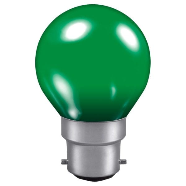 Kosnic 1W LED BC/B22 Golf Ball Green - KLED01GLF/B22-GR