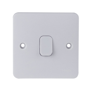 Schneider LWM 10A 1G 2W Retr. Switch White - GGBL1012R
