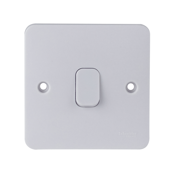 Schneider LWM 10A 1G 2W Retr. Switch White - GGBL1012R, Image 1 of 1