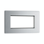 BG Nexus Flatplate Screwless Polished Chrome Quad Euro Module Double Plate - FPCEMR4