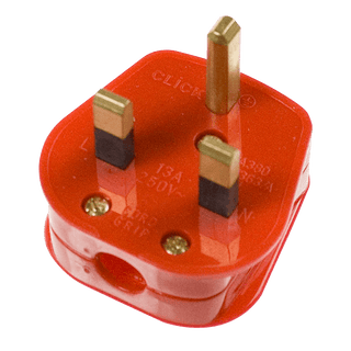 Click Scolmore Mode 13A Fused Plug Socket Red - PA380RD