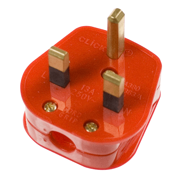 Click Scolmore Mode 13A Fused Plug Socket Red - PA380RD, Image 1 of 1