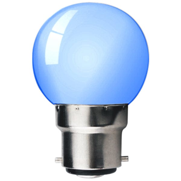 Kosnic 1W LED BC/B22 Golf Ball Blue - KLED01GLF/B22-BLUE, Image 1 of 1
