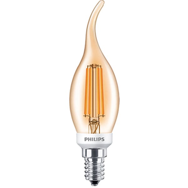 Philips 5W LEDCandle E14 SES Candle Amber Warm White Dimmable - 75088900