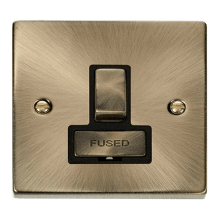 Click Scolmore Deco Ingot 13A Switched Fused Spur Unit - VPAB751BK