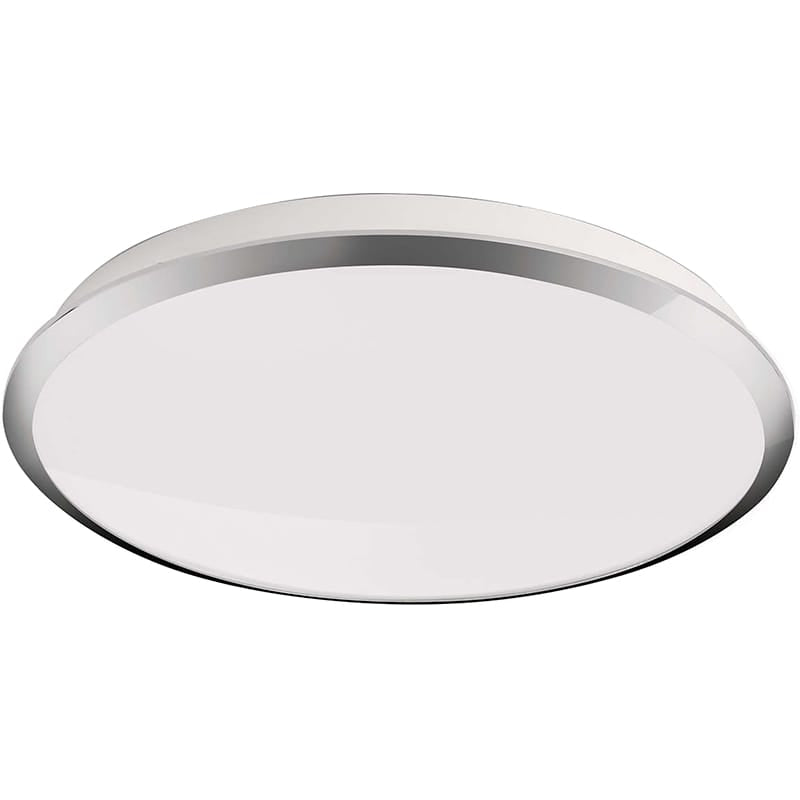 Philips Denim 7.5W LED Round Wall/Ceiling Light Chrome - Warm White - 309411116, Image 1 of 1