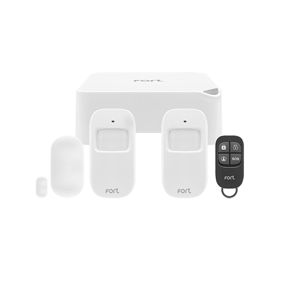 ESP Fort Smart Home Alarm Kit W/ Smart Hub, 2x PIR Sensors, 1x Contact Sensor & Remote Control - ECSPK2, Image 1 of 1