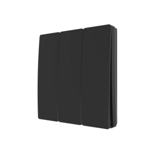 Forum 3 Gang Kinetic Push Switch IP65 - Matt Black - CUL-40036