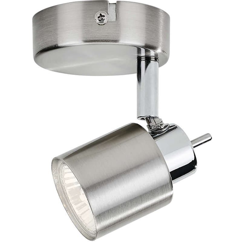 Philips Meranti GU10 Lamp Wall/Ceiling Spotlight Matt Chrome - 50310/17/E7, Image 1 of 1