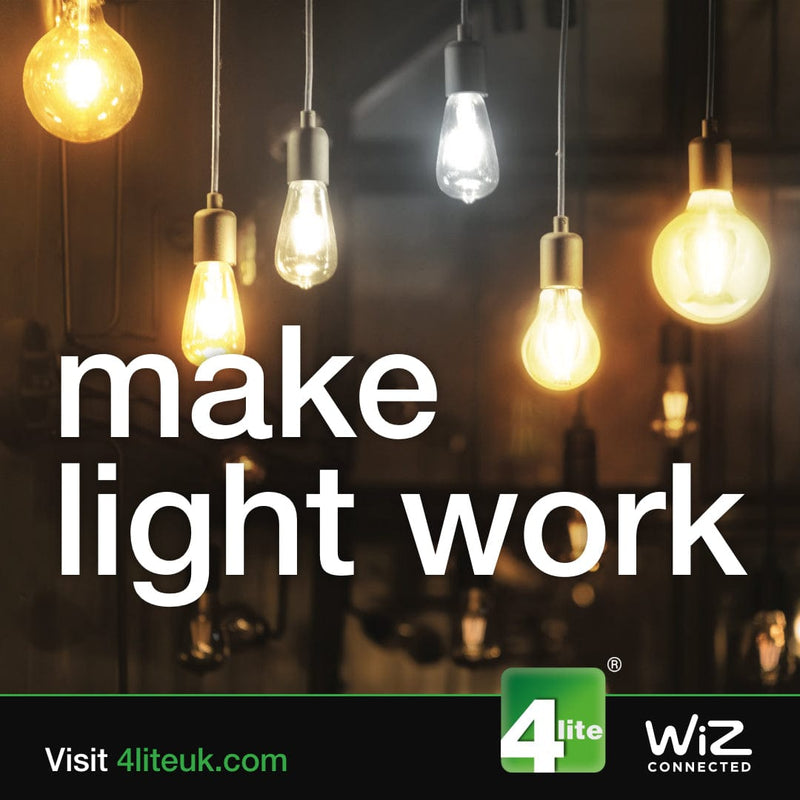 4Lite WiZ Connected SMART LED Decorative 3-way Bar Pendant in Blackened Silver complete with 3 x WiFi Smart LED Globe Lamps - 4L1-7017, Image 10 of 10