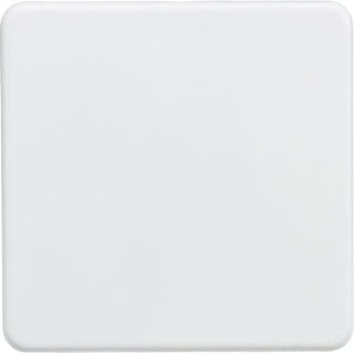 Knightsbridge Screwless 1G Blanking Plate - Matt White - SF8350MW