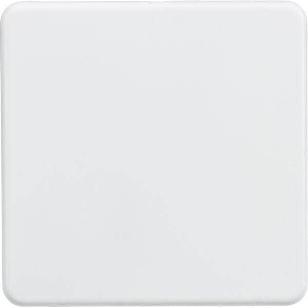 Knightsbridge Screwless 1G Blanking Plate - Matt White - SF8350MW, Image 1 of 1
