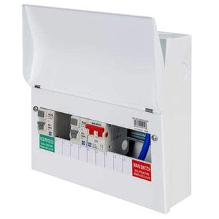 Lewden 6 + 1 Way Flexible High Integrity Dual 80A Type A RCD Metal Clad Consumer Unit - PRO-MX12RRMFLEXIA