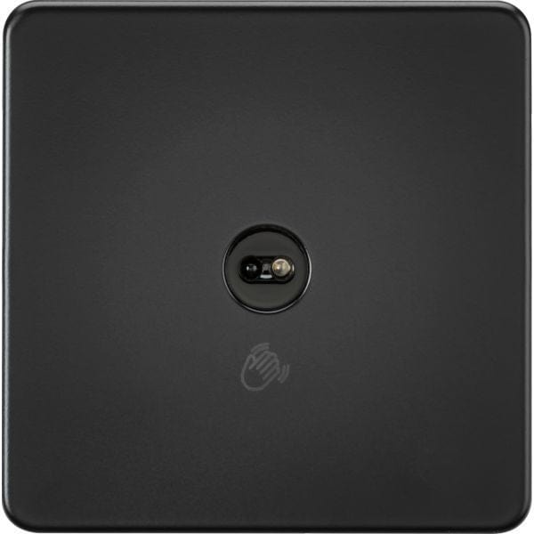 Knightsbridge 230V 1G 1-way Touchless Switch - Matt Black - SFTS1MB, Image 1 of 1