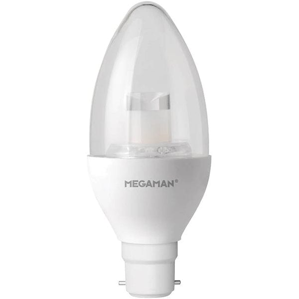 Megaman 6W LED BC B22 Candle Warm White Dim-to-Warm - 143806, Image 1 of 1