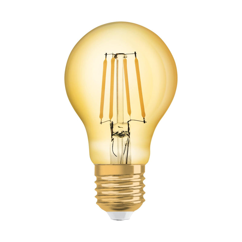 Osram 8W Vintage Gold LED Globe Bulb ES/E27 Very Warm White - 119307, Image 1 of 4