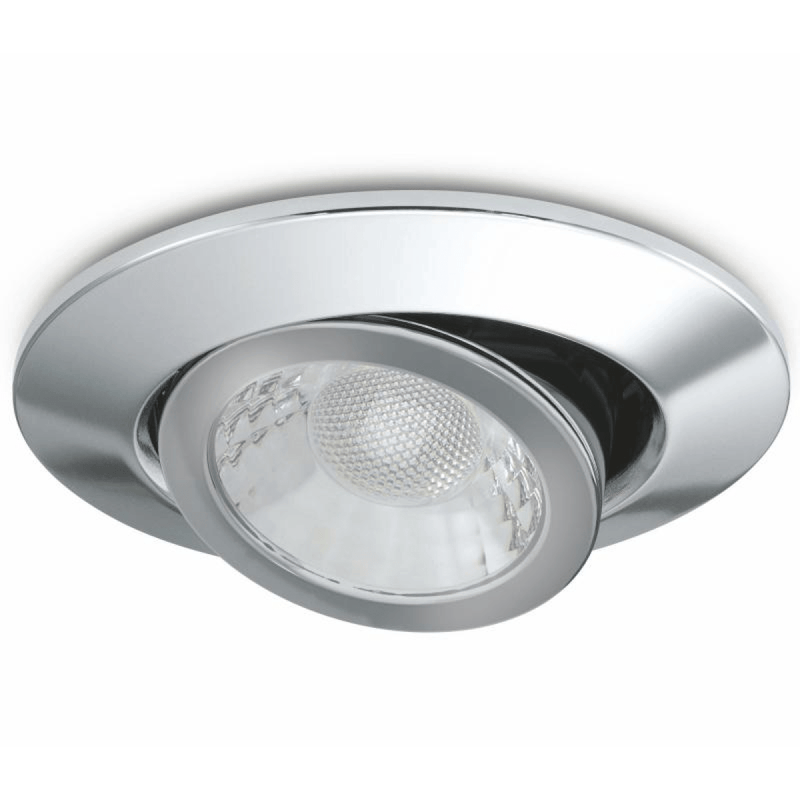 JCC V50 Tilt Fire-rated LED downlight 7W 650lm IP20 CH - JC1002/CH, Image 1 of 1