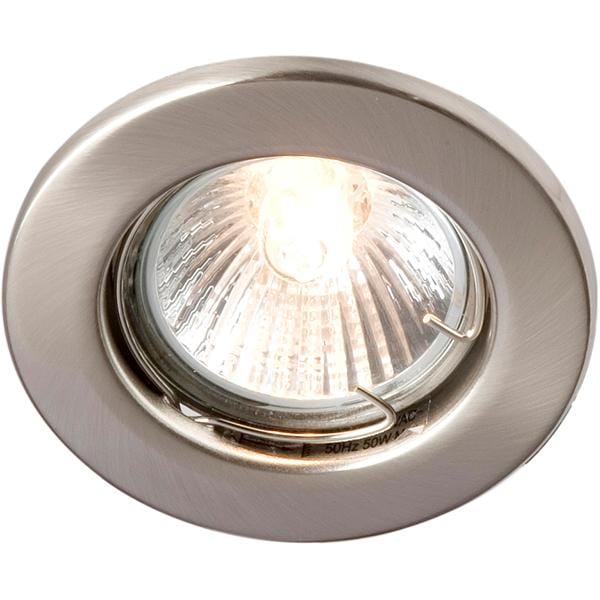 Robus GU/GZ10 IP20 Non-Integrated Downlight Brushed Chrome - RS201E-13