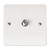 Click Scolmore Mode 1 Gang Satellite Outlet Socket Polar White - CMA156